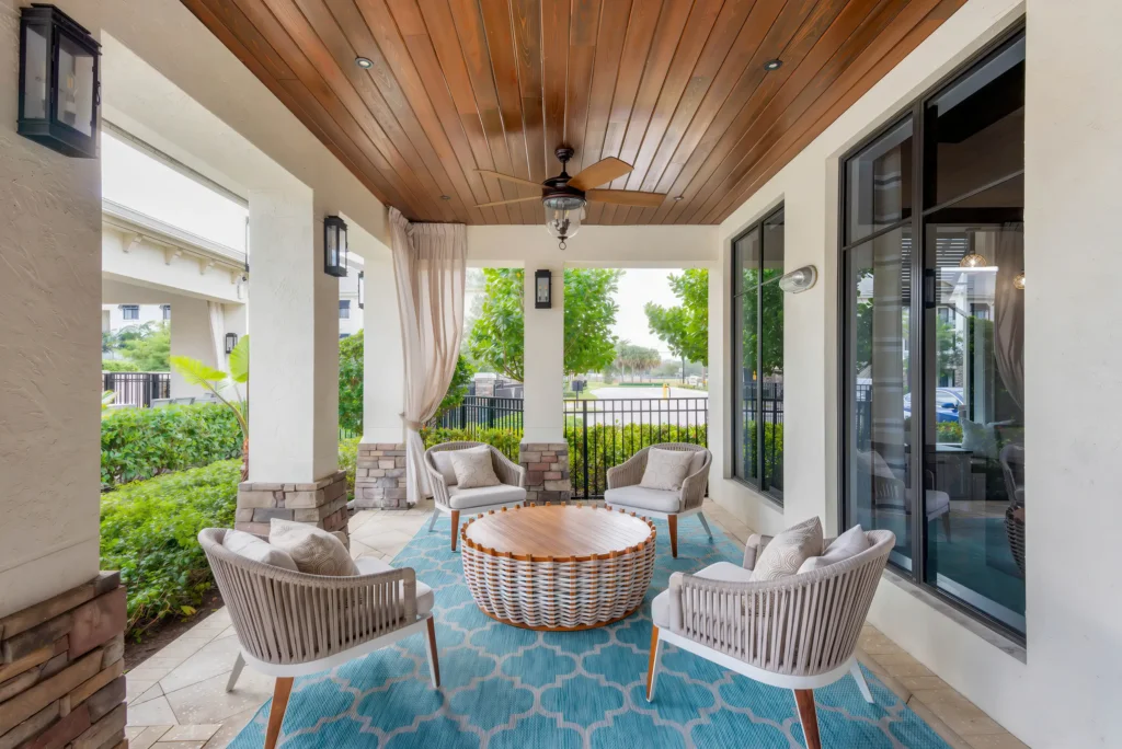 The Ellery's Patio Area in Plantation